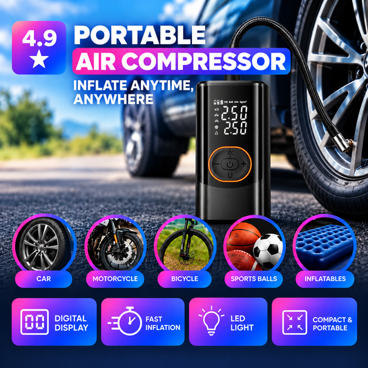 Portable Tire Inflator 2.0 - 120 PSI