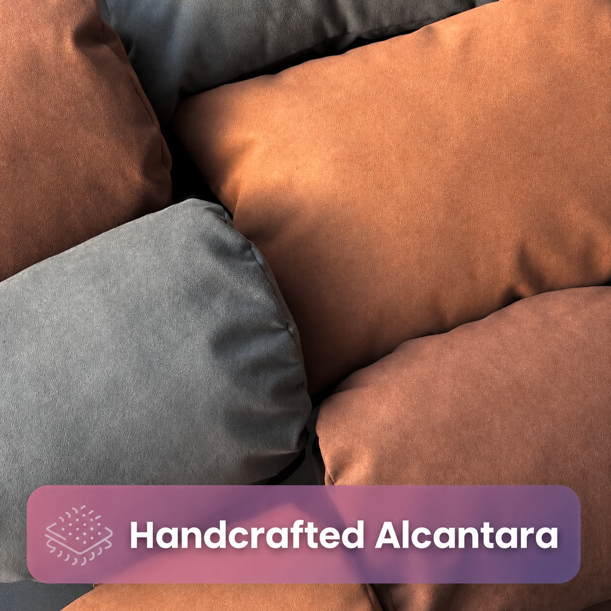 Lyxigt nackstöd i Alcantara