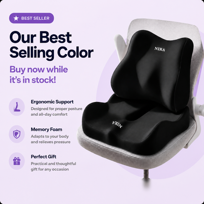 Ergonomisk sittdyna i memory foam
