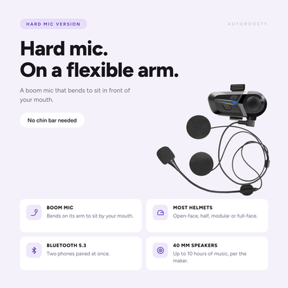 Bluetooth 5.3-headset för motorcykelhjälm